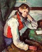 Paul Cezanne Boy in a Red Waistcoat Sweden oil painting artist